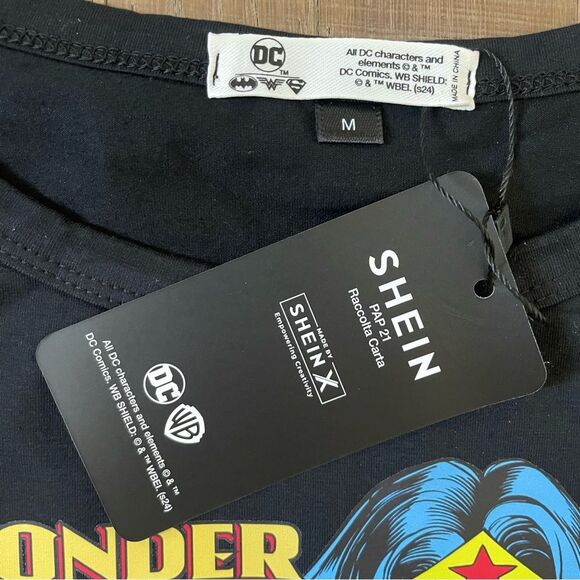 DC Comics By Shein Women Core X  Hero Cartoon Character Tank Top Black (Size M) - Picture 9 of 12